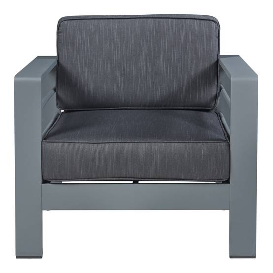 Casa.Pro - Fauteuil d'extérieur Avise 62 x 81 x 70 cm anthracite gris foncé casa.pro - Image 4