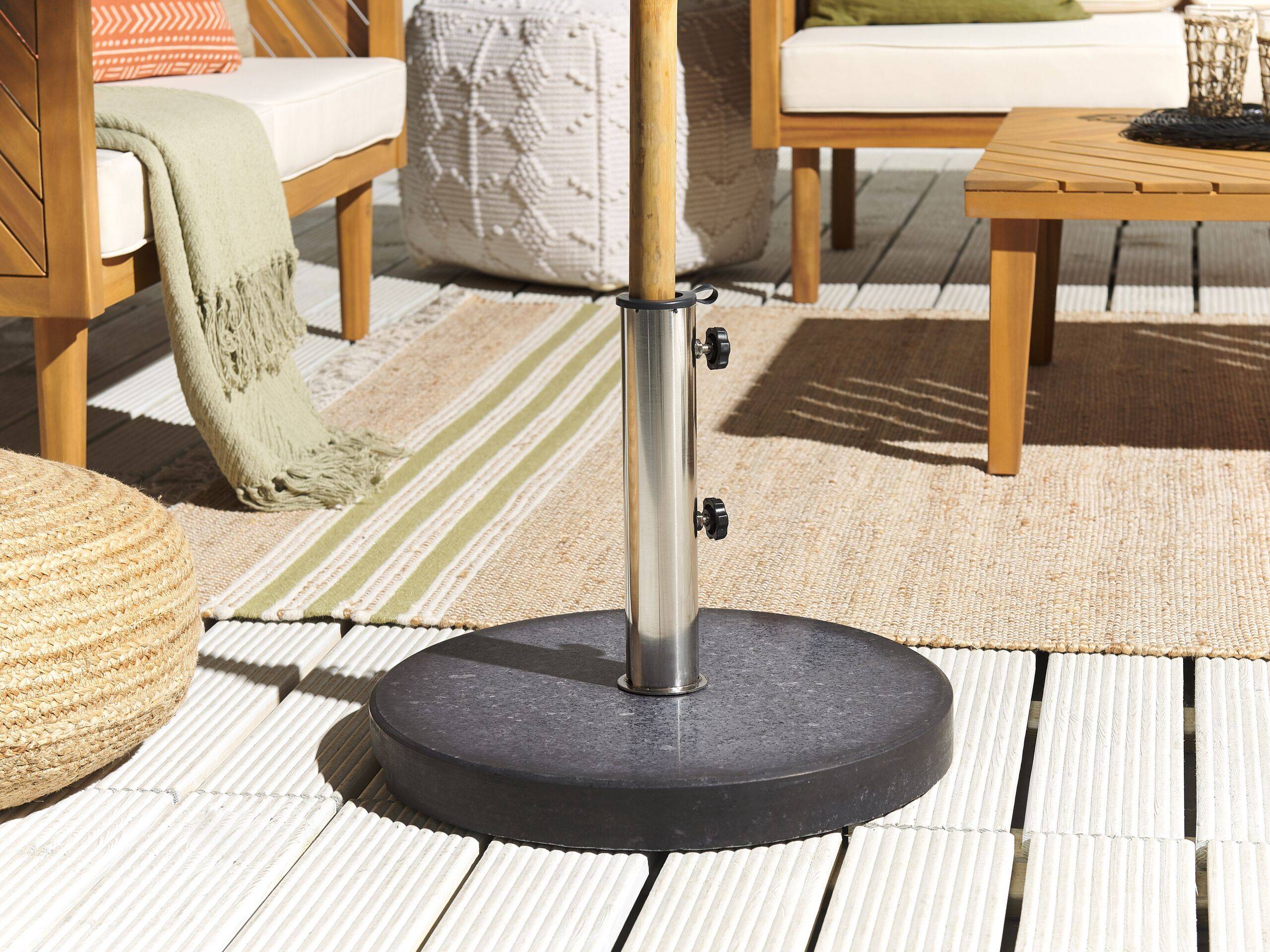Beliani - Accessoires de parasol Granit Noir CEGGIA - Beliani - Imagen 1