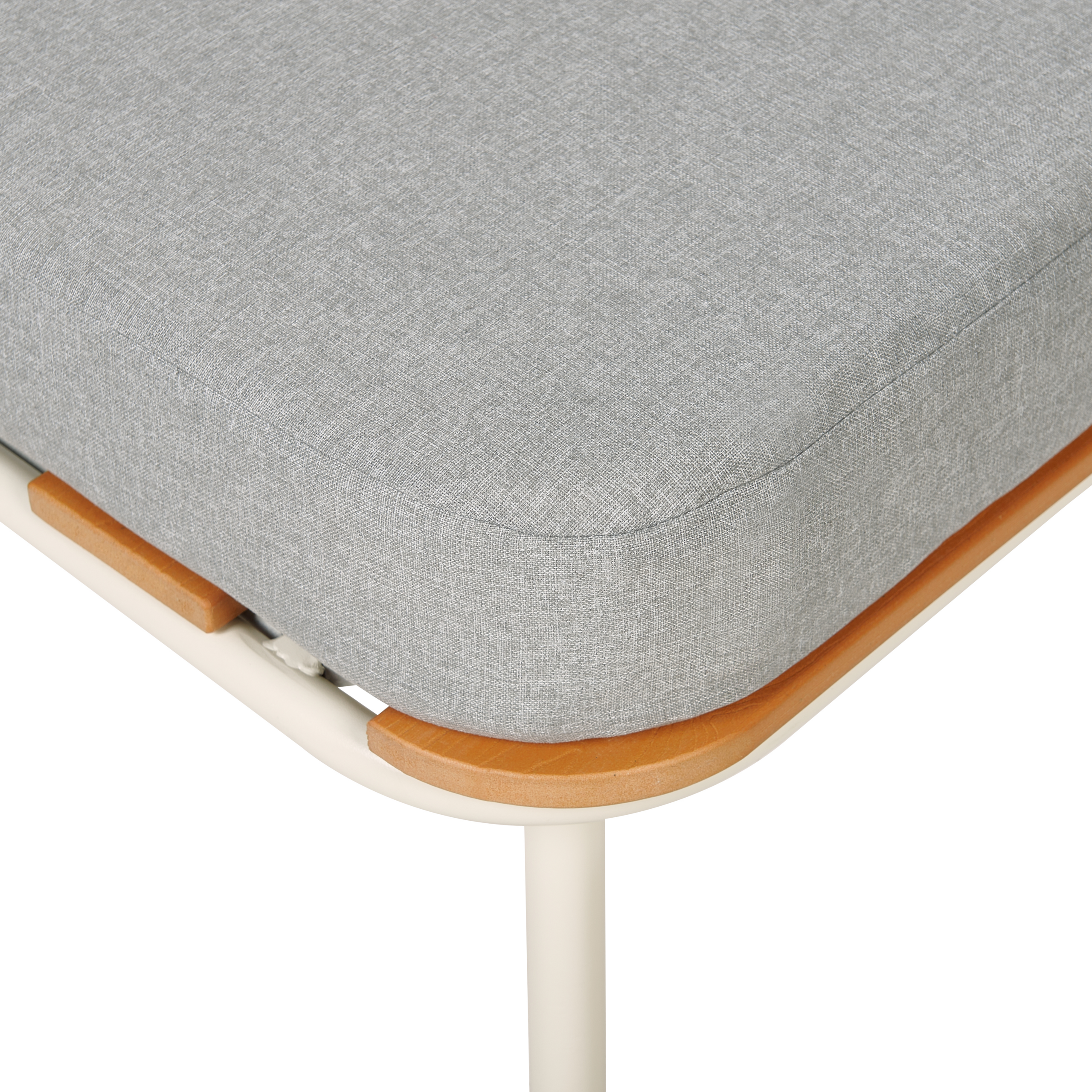 Beliani - Repose-pied Aluminium Gris SENISE - Beliani - Imagen 6