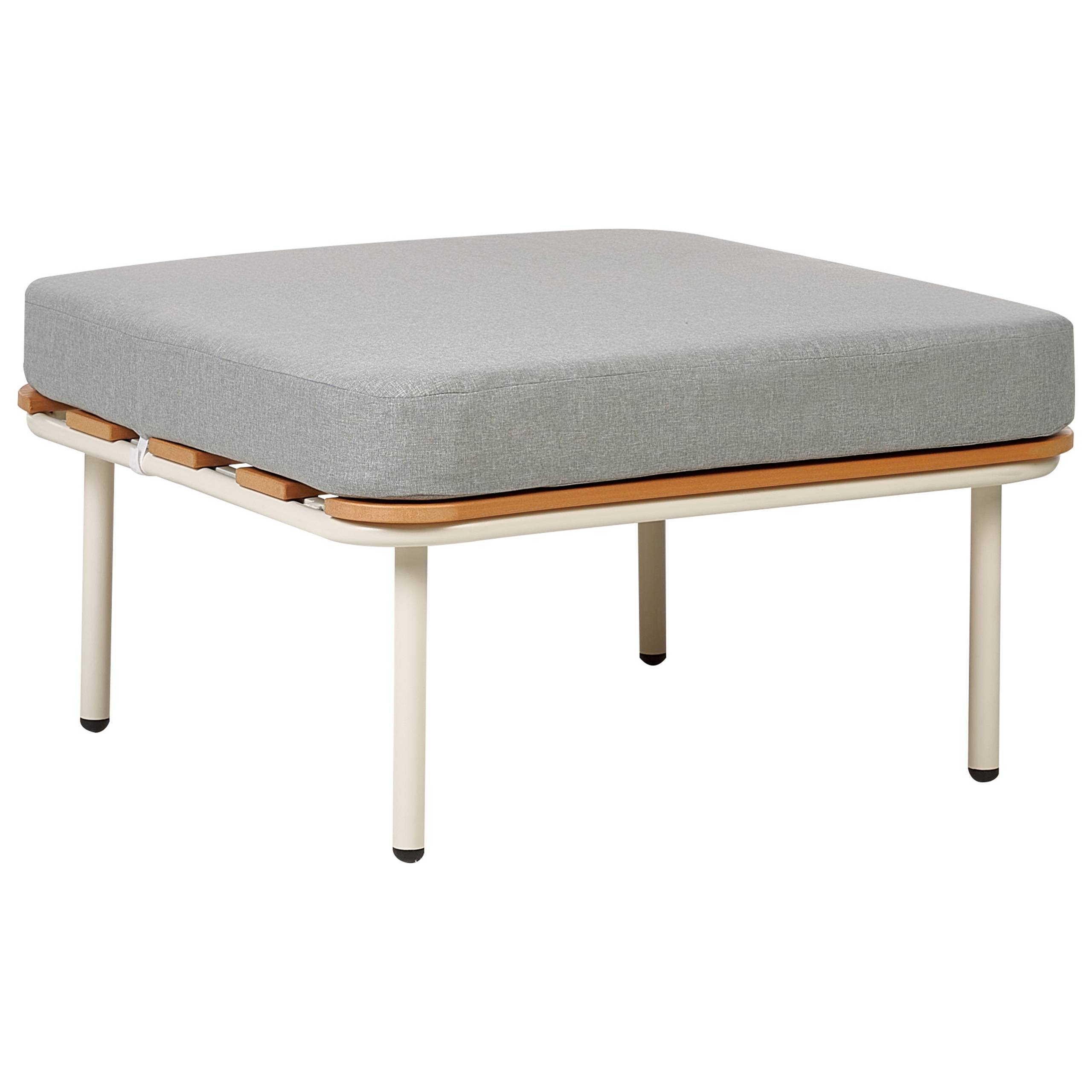 Beliani - Repose-pied Aluminium Gris SENISE - Beliani - Imagen 2