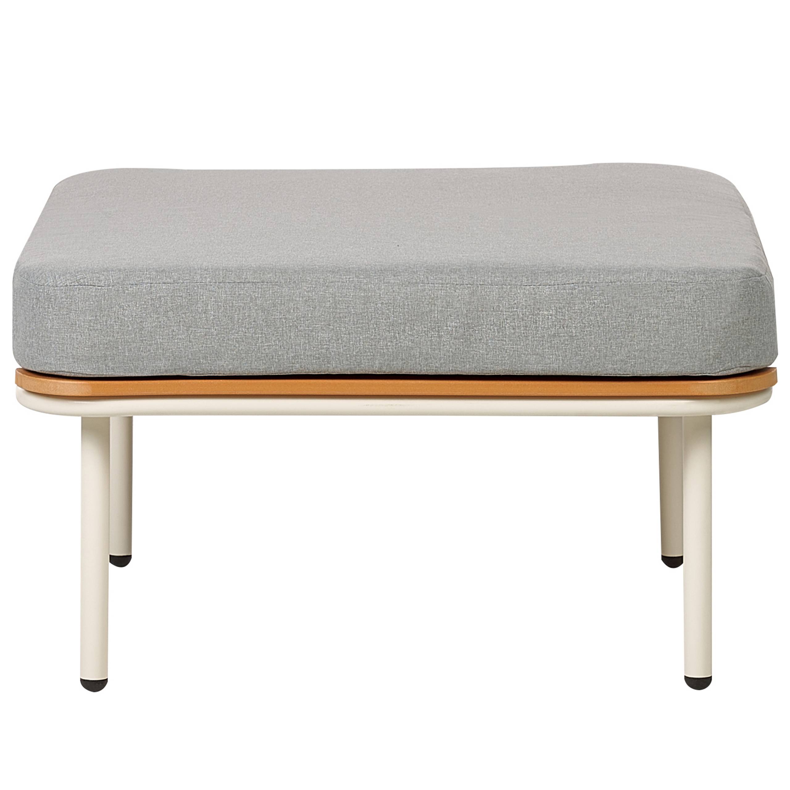 Beliani - Repose-pied Aluminium Gris SENISE - Beliani - Imagen 5