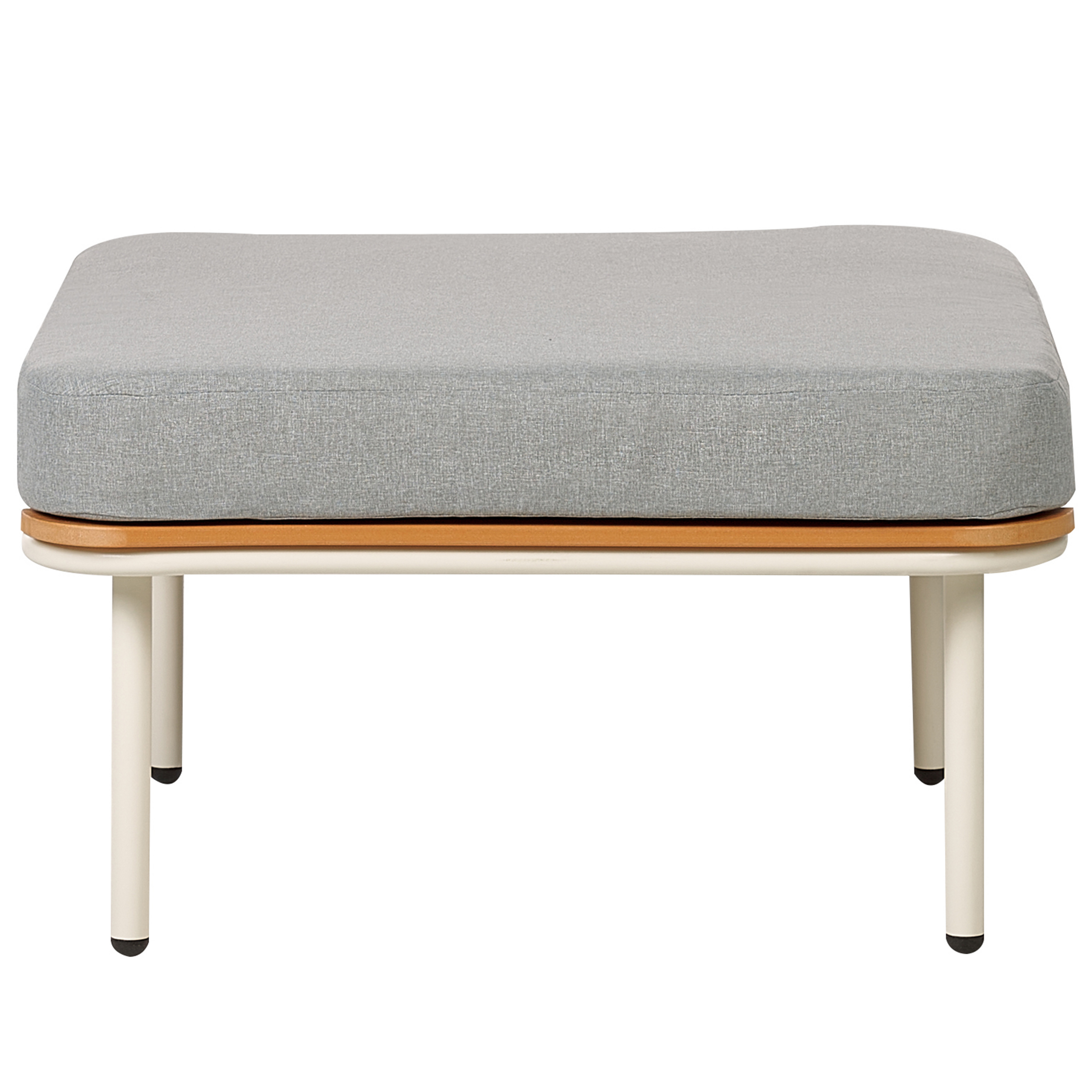 Beliani - Repose-pied Aluminium Gris SENISE - Beliani - Imagen 4