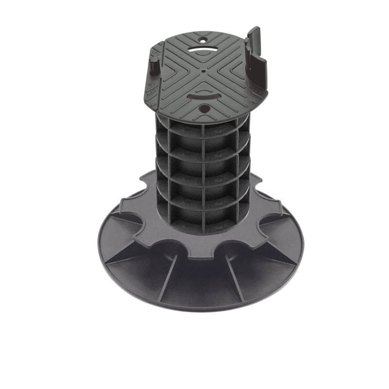 Jardinex - Plot terrasse bois réglable 20 - 23 cm - Noir  - Jardinex - Imagen 1