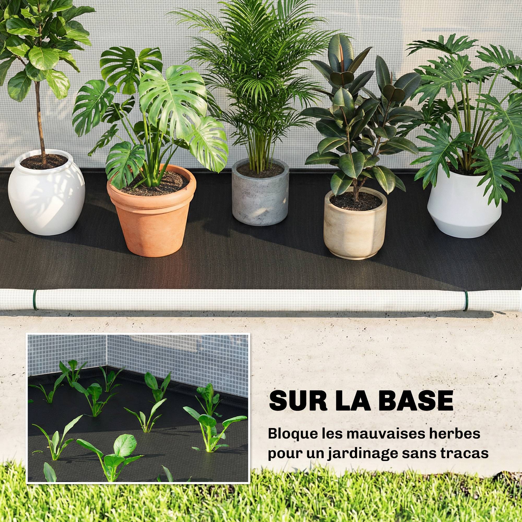 Serre de jardin pliable en PE et fibre de verre vert 200 x 80 x 164 cm - PANGIVO - Image 8