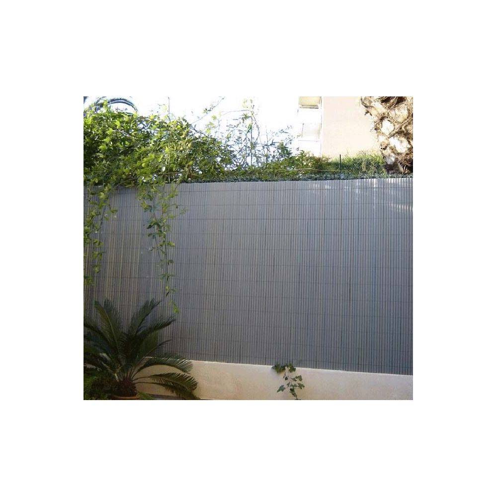 Canisse en PVC gris perle double face qualité + (Lot de 6) - Imagen 2