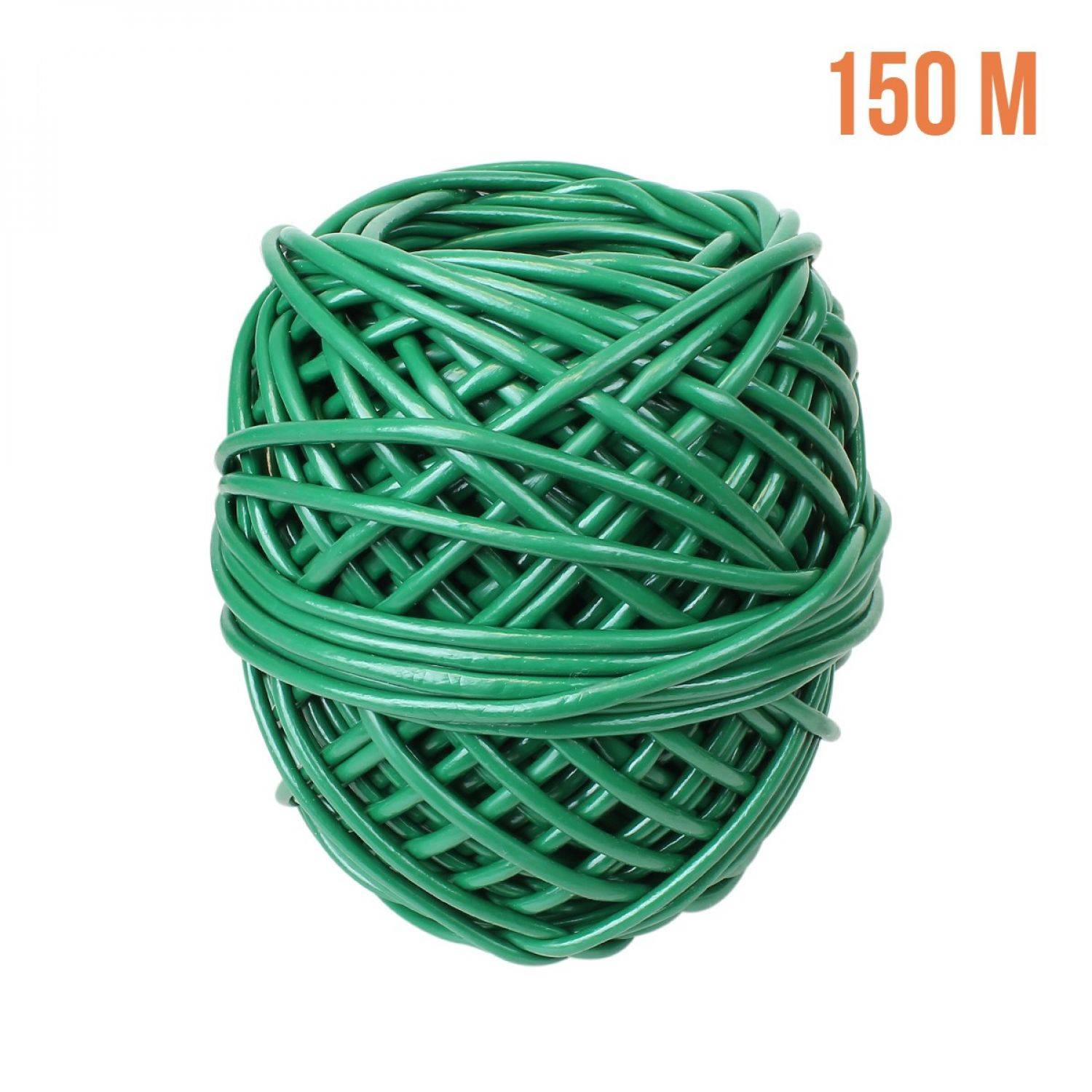Linxor - Bobine de lien de tuteurage, tube creux antigel en PVC, pour plantes et arbustes d'intérieur ou extérieur - Diam 3,5 mm x 150 m - Vert - Linxor - Imagen 2