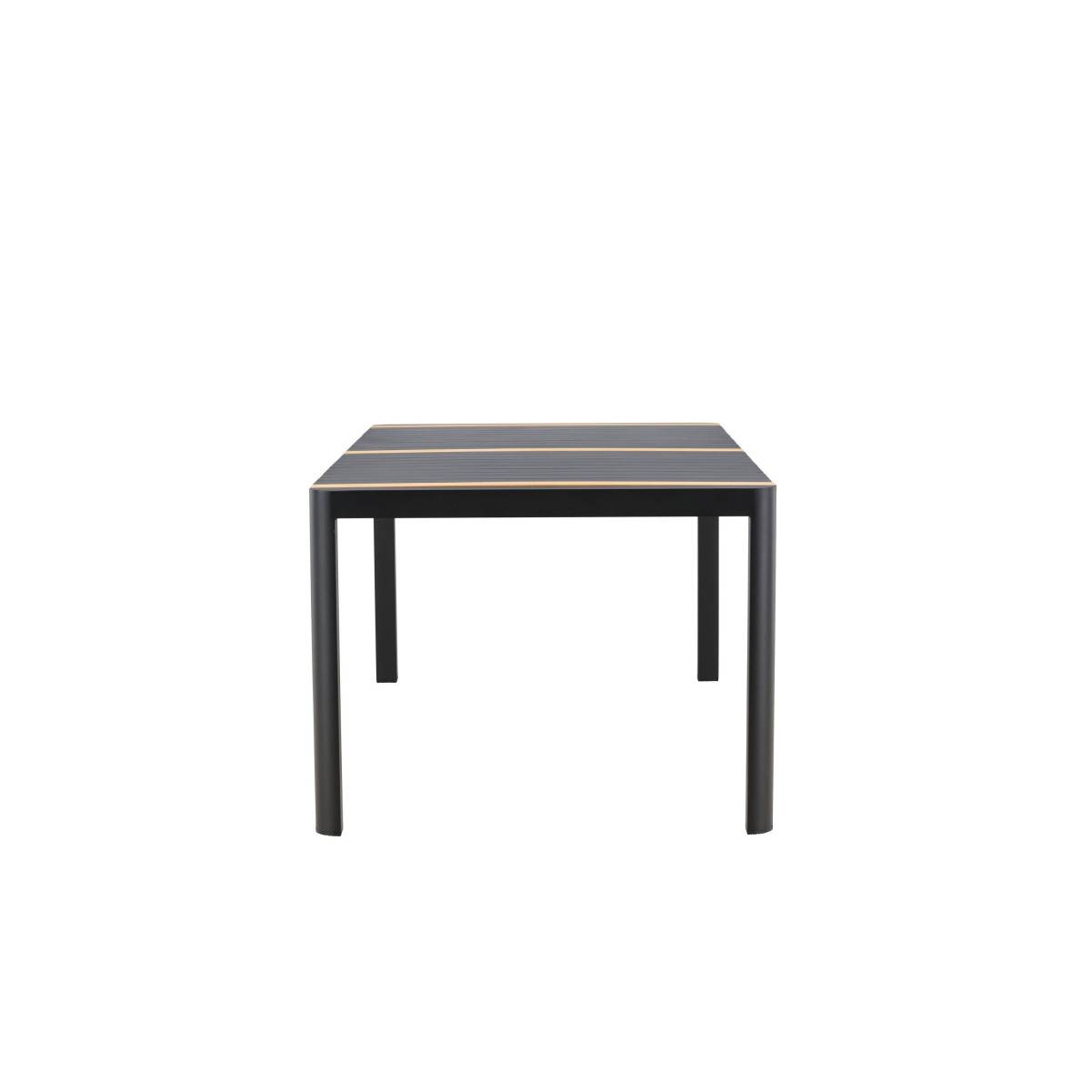 Paris Prix - Table de Jardin en Teck "Togo" 200cm Noir - Image 2