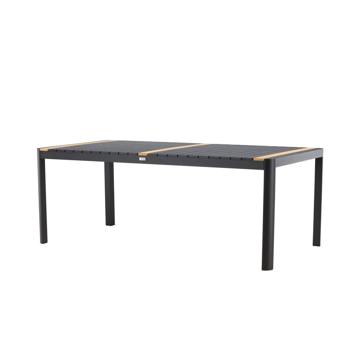 Paris Prix - Table de Jardin en Teck "Togo" 200cm Noir - Image 5
