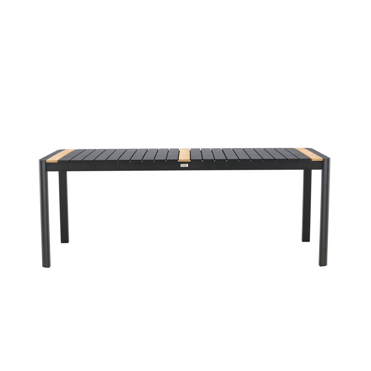 Paris Prix - Table de Jardin en Teck "Togo" 200cm Noir - Image 4