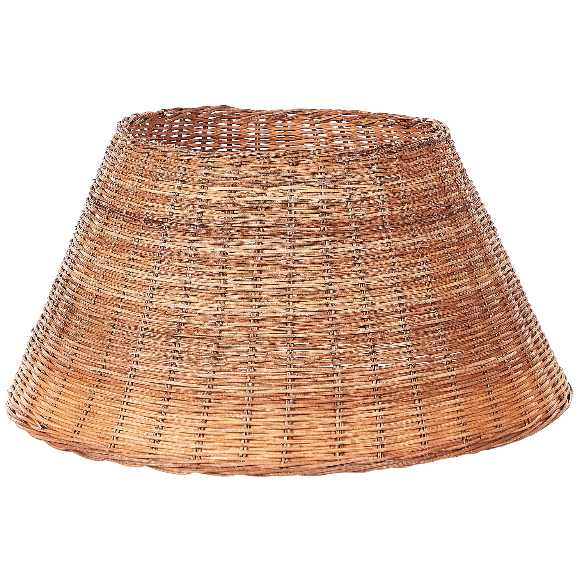 Beliani - Base Décorative pour Pied de Sapin de Noël en Rotin Marron 50 x 26 cm Chant Accessoire de Fête Fait Main pour Intérieur - Imagen 1