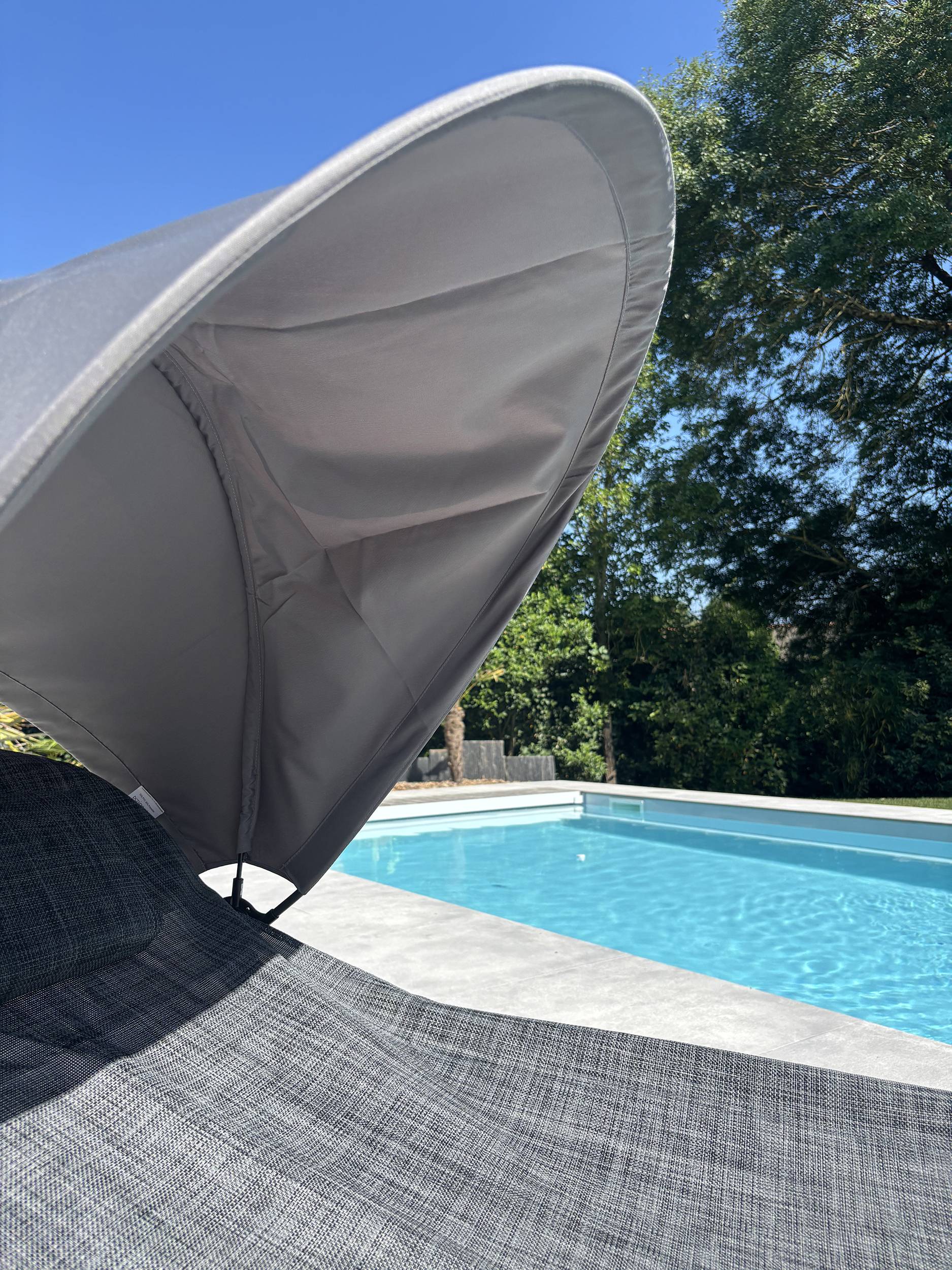 Dcb Garden - Bain de soleil HOSSEGOR en acier et textilène - DCB GARDEN - Image 3