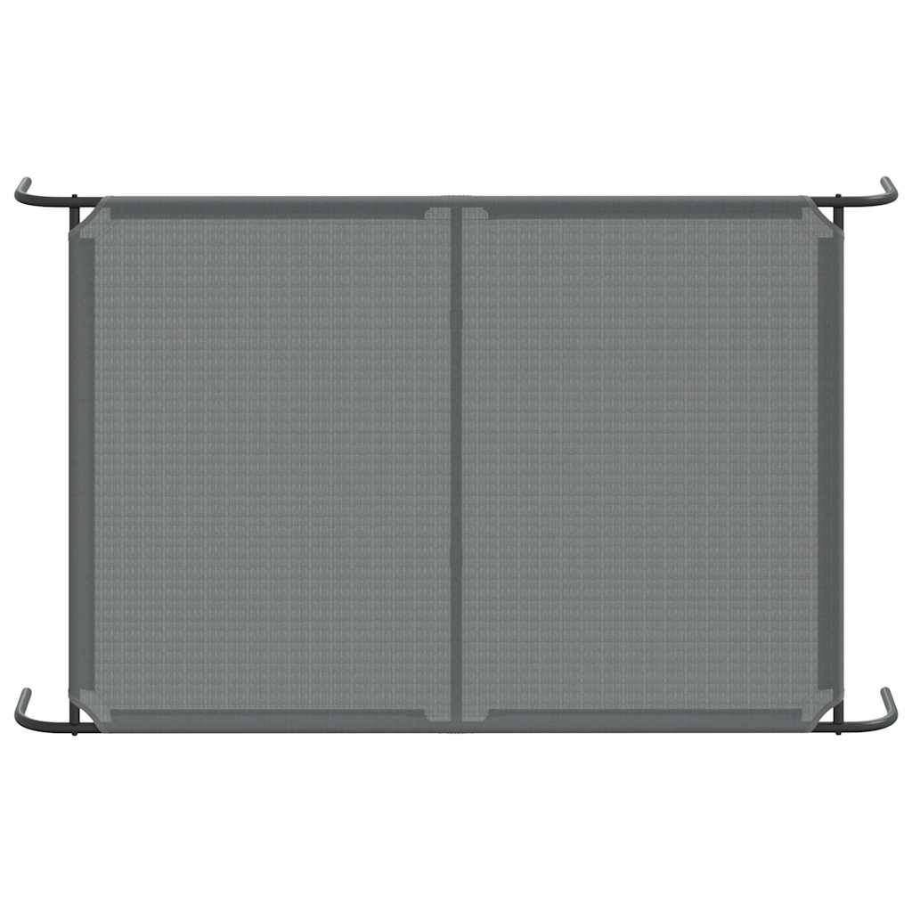 Lit surélevé pour chien textilène et acier gris 150 x 90 x 20 cm - PANGIVO - Image 6