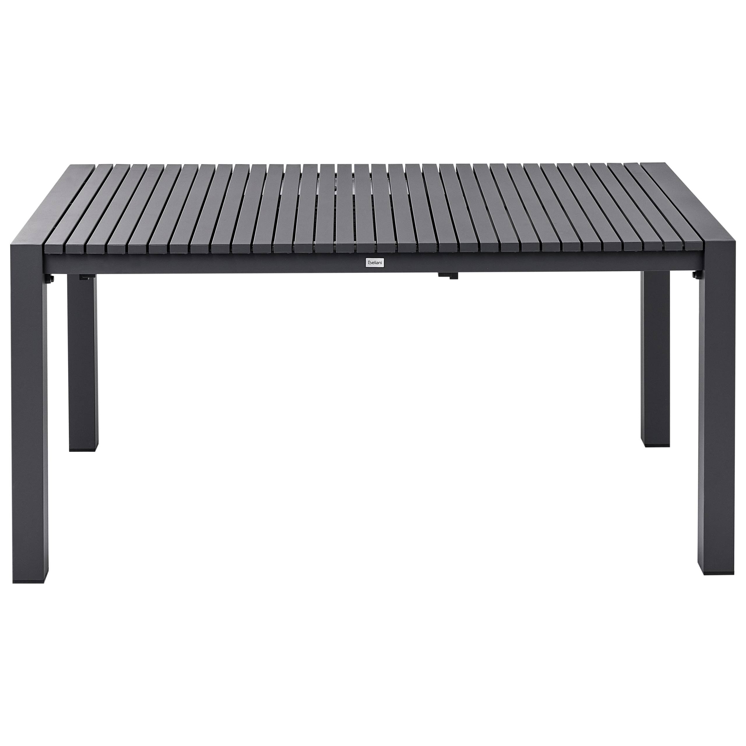 Beliani - Table de repas, 8 Personnes Aluminium Gris foncé ARDESIO - 90x220x75- Beliani - Image 4