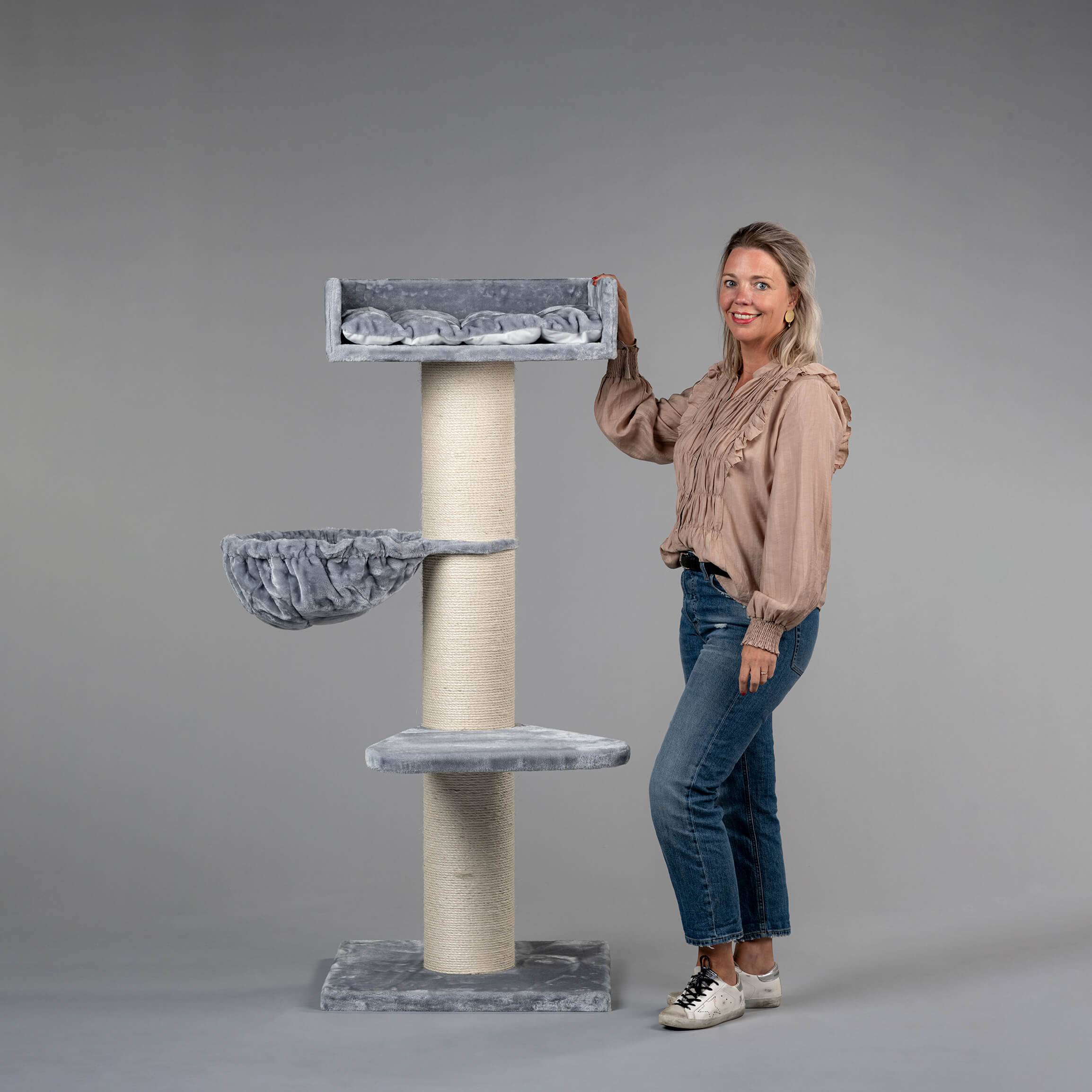 Rhr Concepts Bv - Arbre à chat Royalty de Luxe (Gris Clair) - RHR Concepts BV - Imagen 2