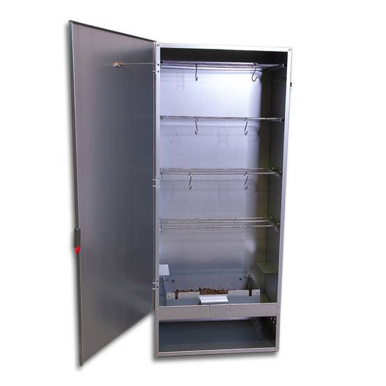 Ukal - Fumoir 4 niveaux en tôle galvanisée, h 110 cm - Image 4