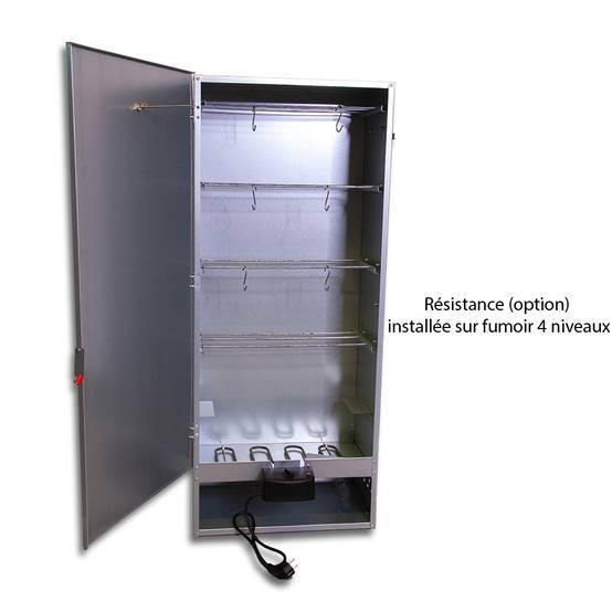 Ukal - Fumoir 4 niveaux en tôle galvanisée, h 110 cm - Image 6