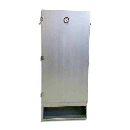 Ukal - Fumoir 4 niveaux en tôle galvanisée, h 110 cm - Image 1