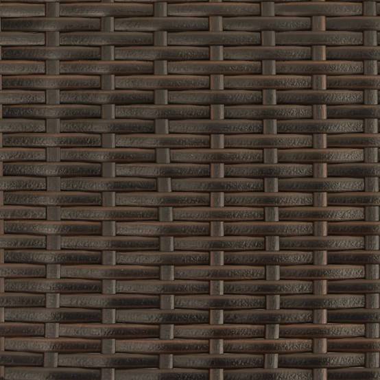 Canapé Extérieur 2 Personnes Rotin Synthétique avec Parasol et Poufs – Terrasse Brun – ComfortXL Outdoor Living - Image 6