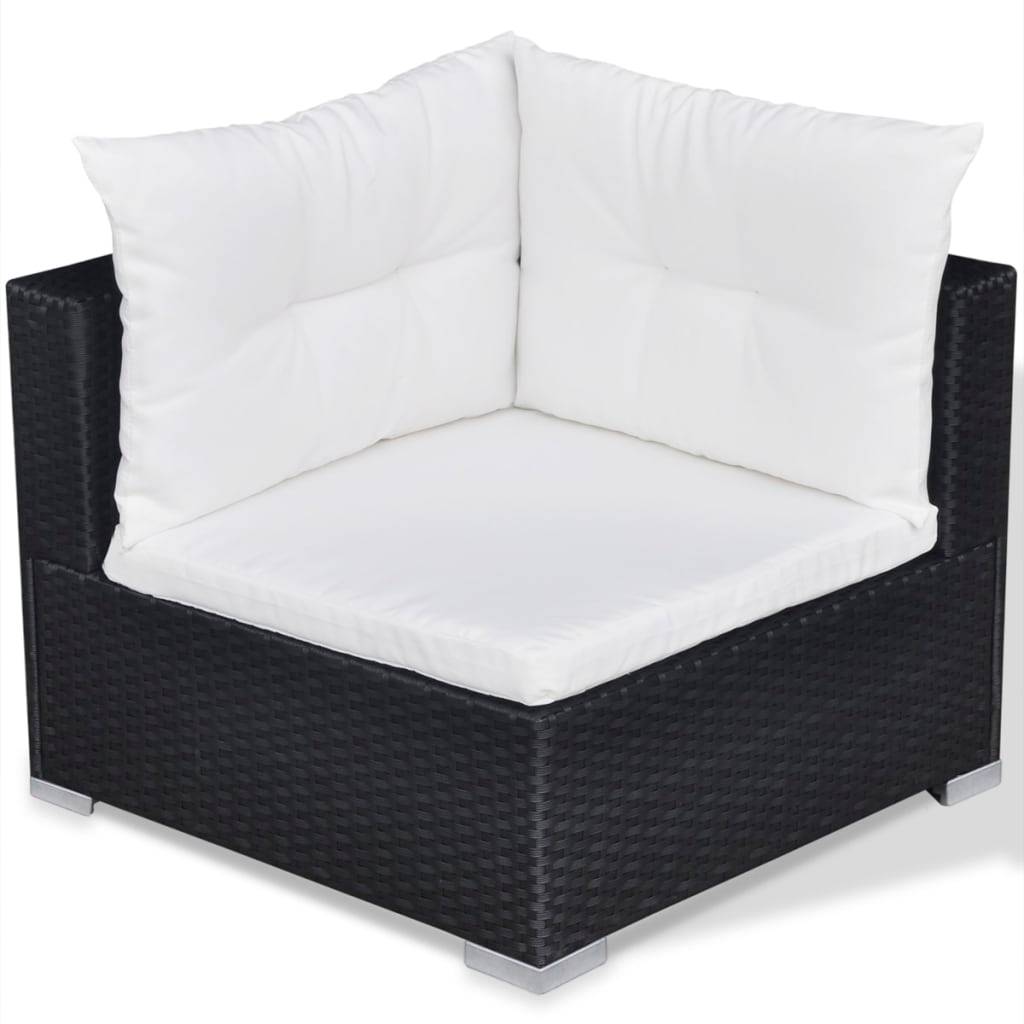 ComfortXL - Salon repas de jardin 10 pcs Résine tressée avec table haute Noir – ComfortXL Outdoor Living - Image 7