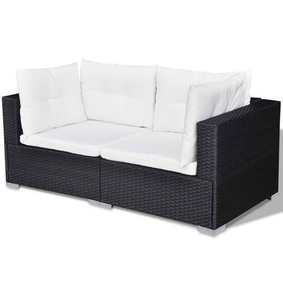 ComfortXL - Salon repas de jardin 10 pcs Résine tressée avec table haute Noir – ComfortXL Outdoor Living - Image 6