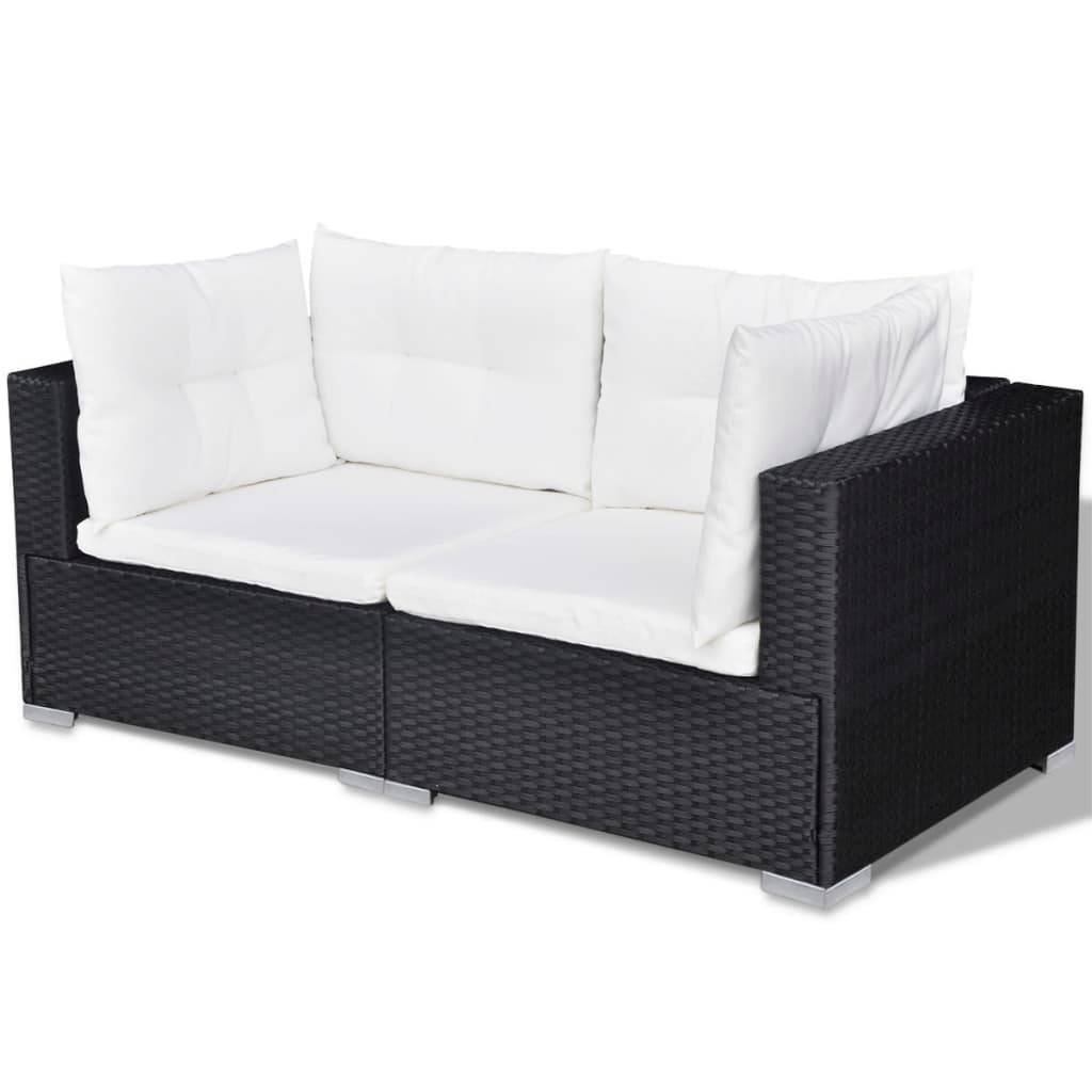 ComfortXL - Salon repas de jardin 10 pcs Résine tressée avec table haute Noir – ComfortXL Outdoor Living - Image 6