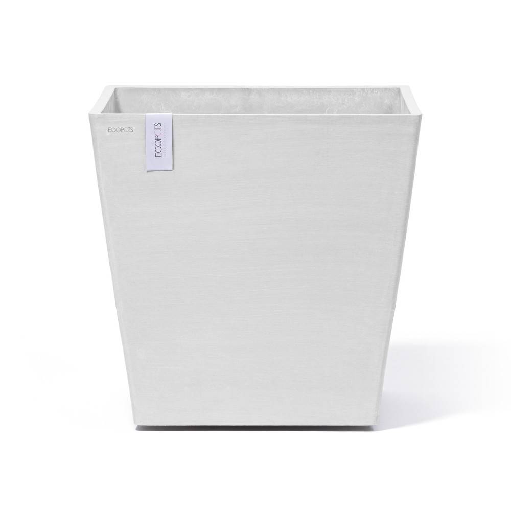 Ecopots - Pot Rotterdam à roulette 50 Pure White ECOPOTS - Imagen 1