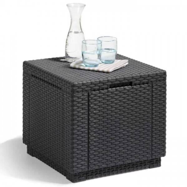 Keter Pouf de rangement Cube Graphite 213816 422801 - Image 2