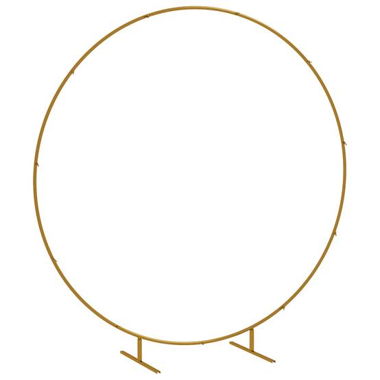 Arche de jardin acier doré 222 x 60 x 224 cm - PANGIVO - Image 1