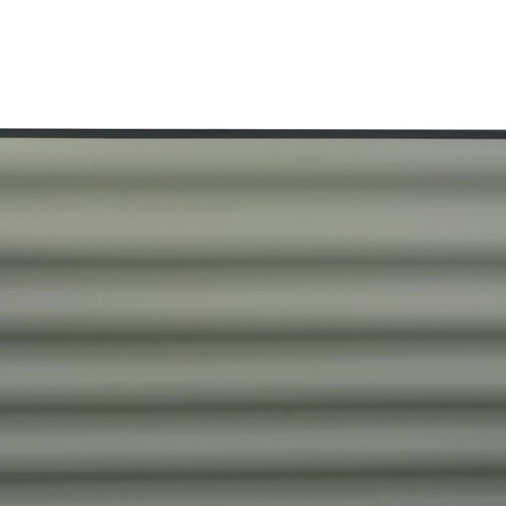 Helloshop26 - Jardinière lit surélevé plantes fleurs jardin 160 x 80 x 81 cm acier galvanisé gris - Imagen 5