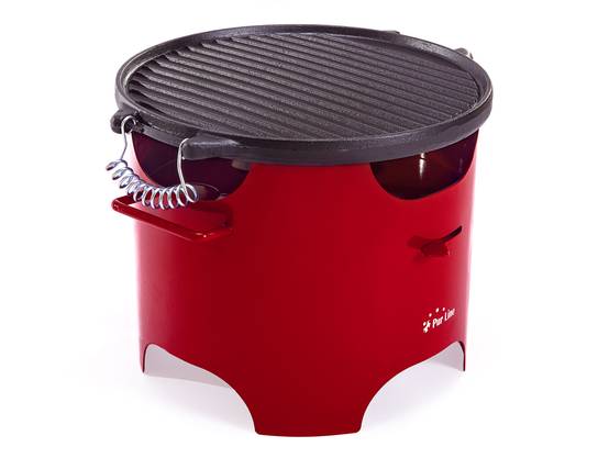 Purline - Barbecue à l'éthanol 0.5L en acier rouge - Purline - Image 1