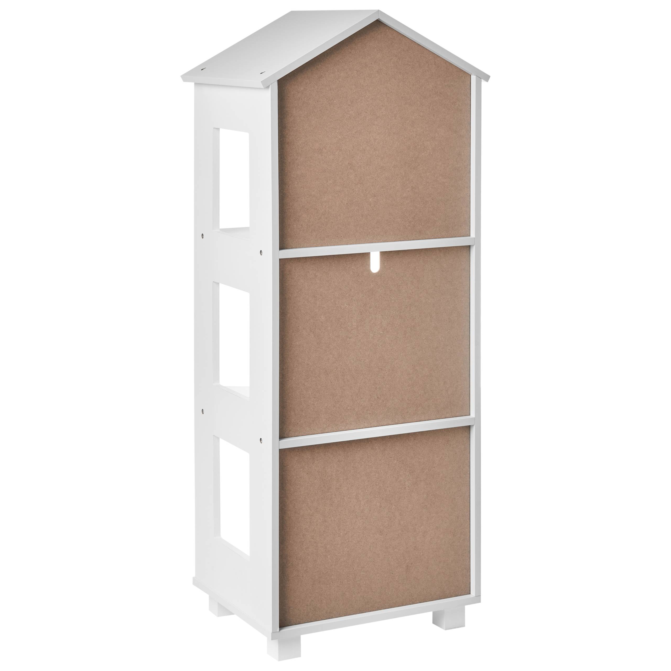 Beliani - Meuble de rangement MDF Blanc GLENORIE - 39x30x100- Beliani - Image 5