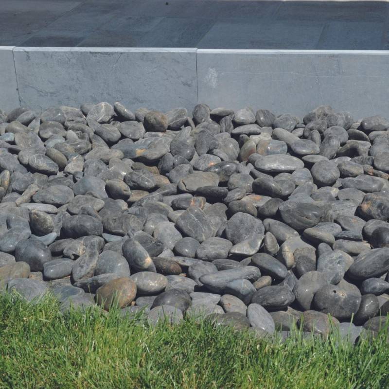 Jardinex - Bordure de jardin pierre bleue 50 x 23 x 3 cm - Gris bleu (Lot de 10) - Jardinex - Image 2