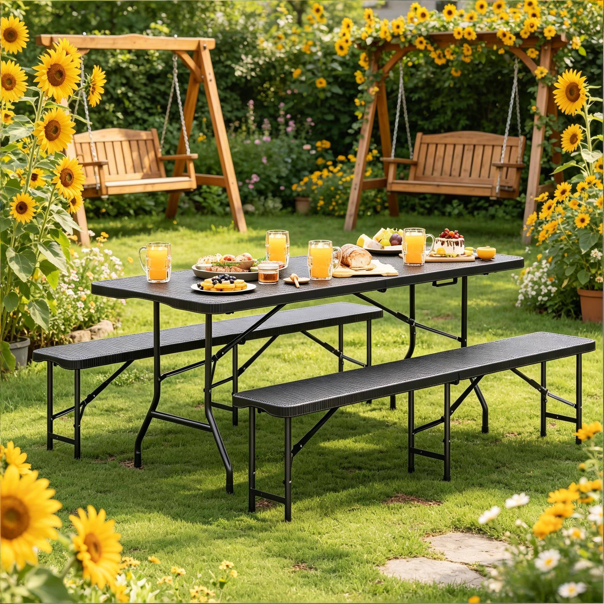 Set pliable 180 cm – spacieux, anti-UV, imperméable, prêt à vivre - Image 3