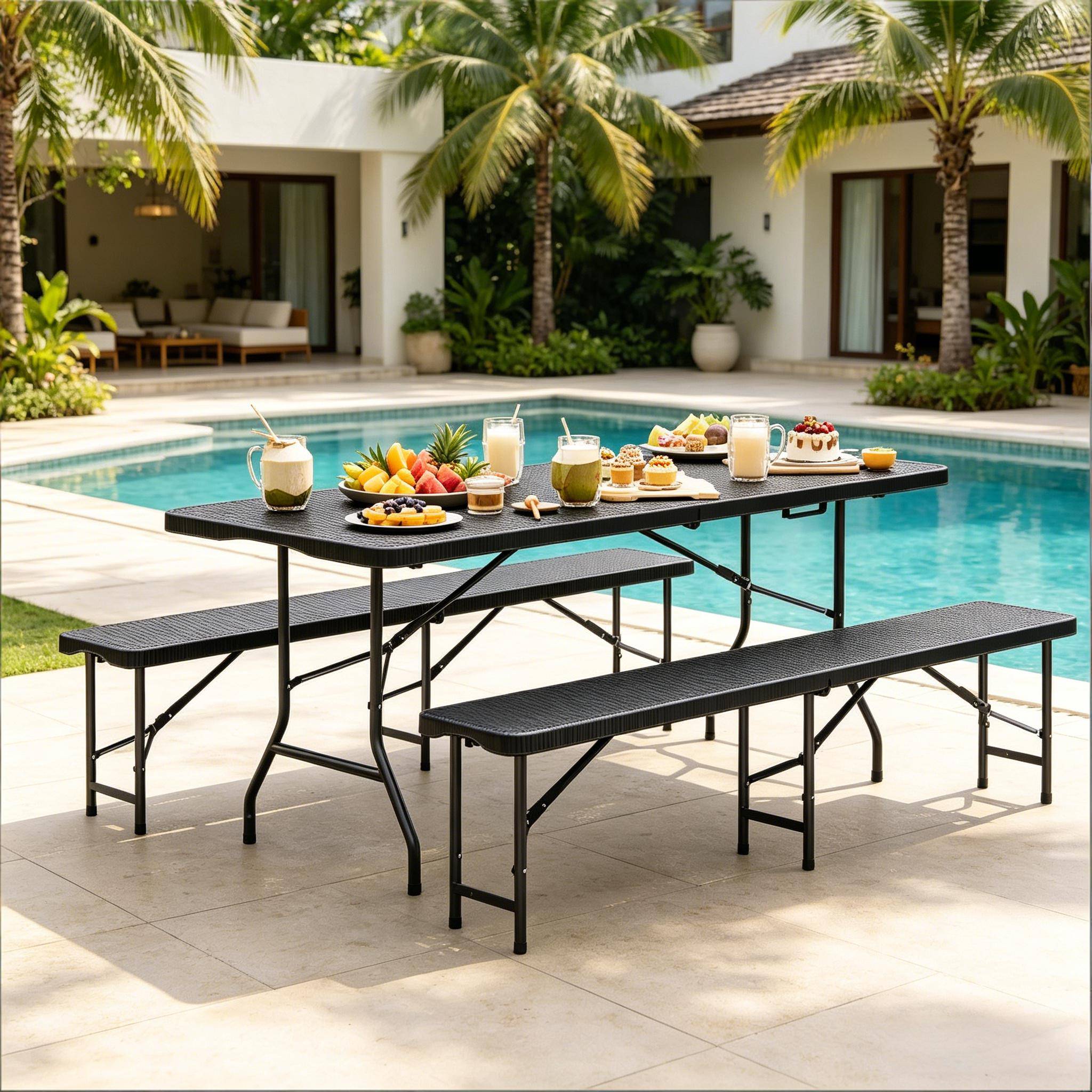 Set pliable 180 cm – spacieux, anti-UV, imperméable, prêt à vivre - Image 4