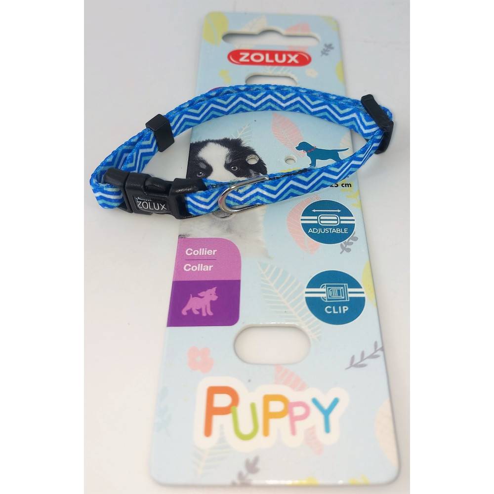 Zolux - zolux - Collier PUPPY PIXIE. 8 mm .16 à 25 cm. couleur bleu. pour chiots - Image 1