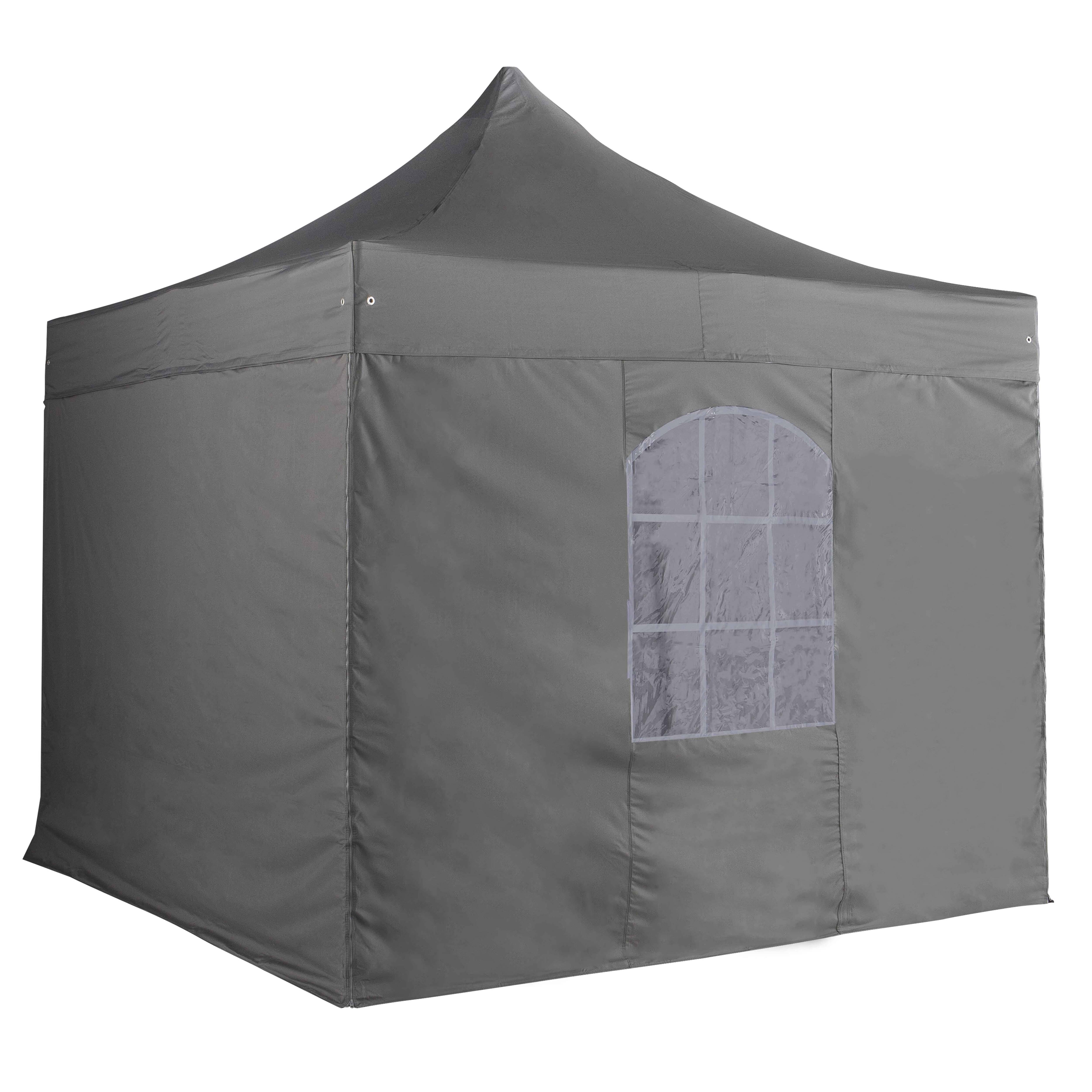 Oviala - Mur fenêtre pour tente pliante pro 50mm en 3m gris - Oviala - Imagen 1