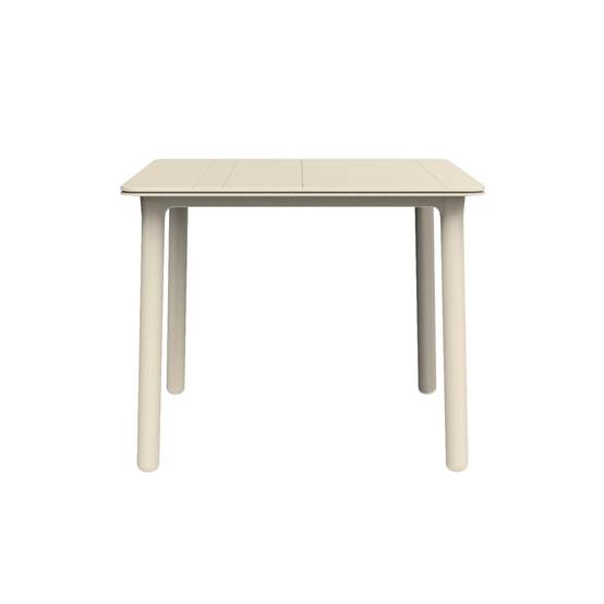 Table carrée extérieur 90x90 ivoire NOA garbar - Image 1