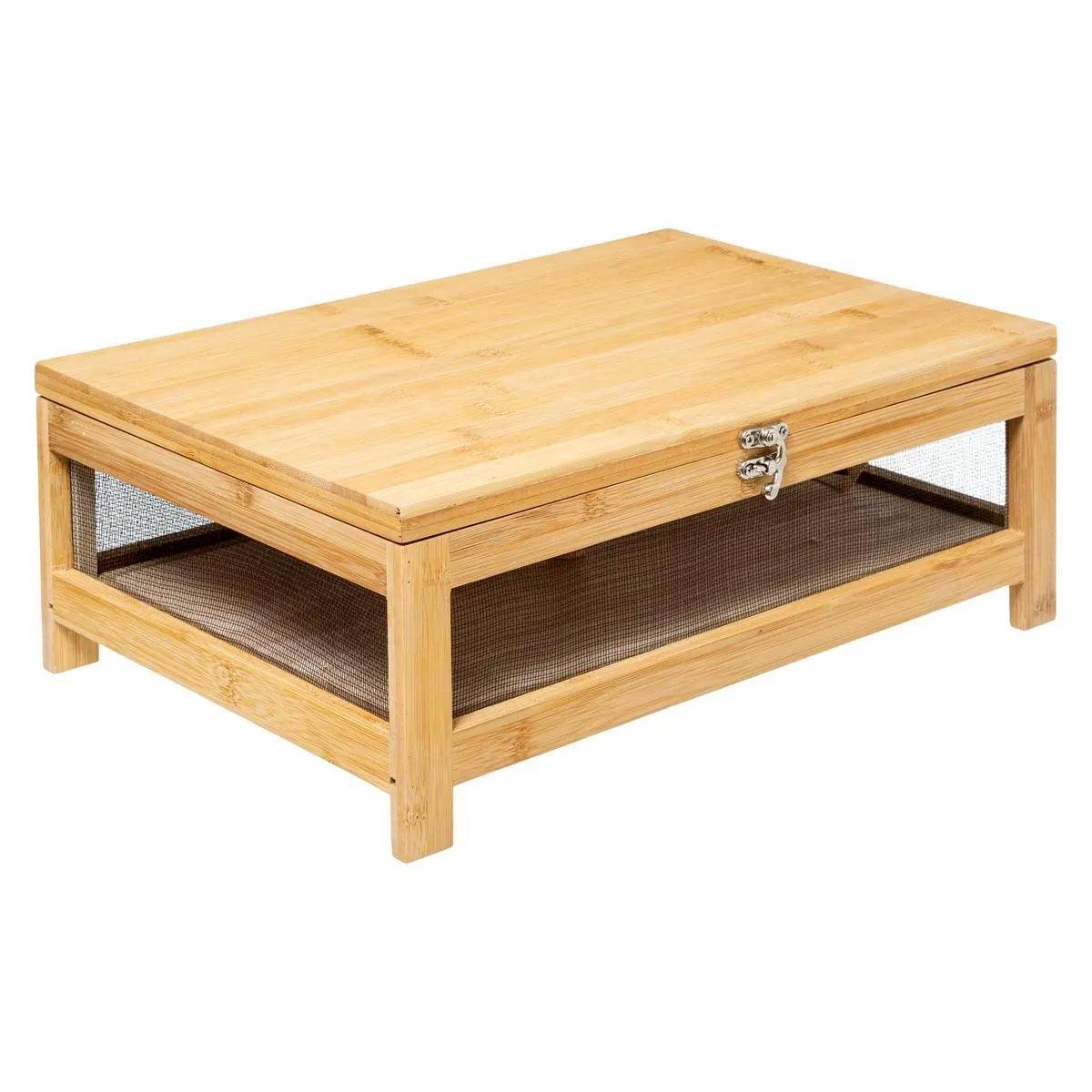 Cave à Fromage & Plateau "Bambou" 39cm Naturel - Image 1