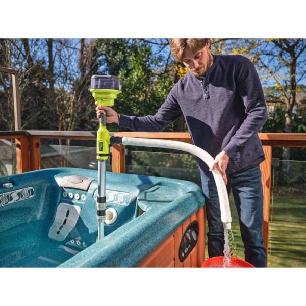 Ryobi - RYOBI - Pompe télescopique 18V - 3 360 l/h - immersion maxi. 1,2 m - IPX5 - vendue sans batterie - RY18STPA-0 - Image 4