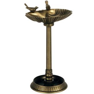 ComfortXL - Bain d’oiseaux extérieur en polypropylène 81 cm bronze pour jardin double vasque - ComfortXL Outdoor Living