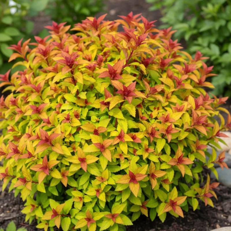 Spirée du Japon Merlo® Star 'Davcpo01', Spiraea à fleurs Rose - feuillage Caduc - Godet - 5/20 cm-  hauteur à maturité De 0,50 m à 1,00 m - Imagen 6