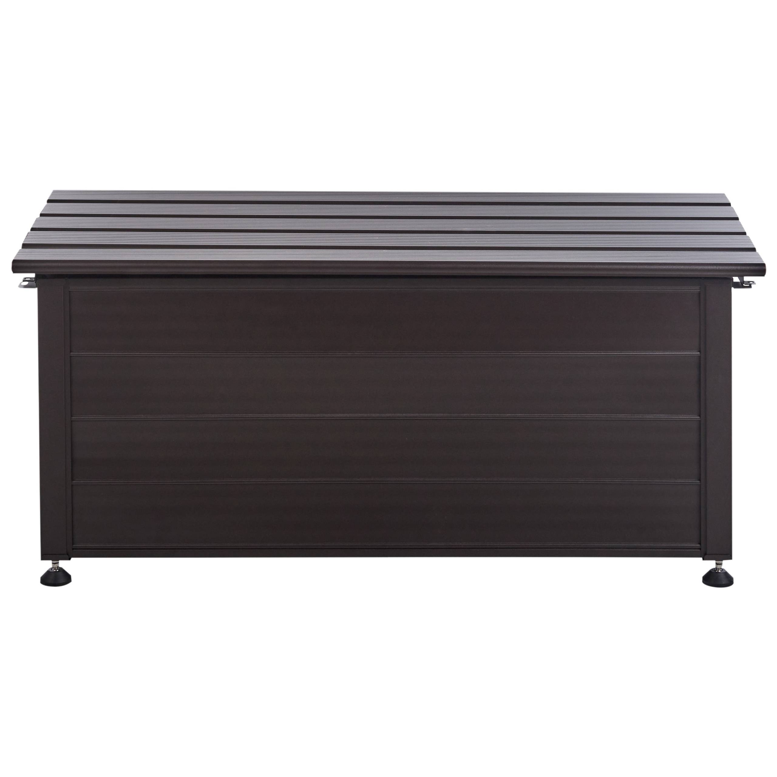 Beliani - Coffre Aluminium Marron foncé CAMPALTO - Beliani - Imagen 5