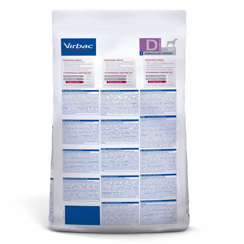 Virbac Veterinary HPM Dermatology Support Chien Adulte Sac 3 kg - Imagen 2