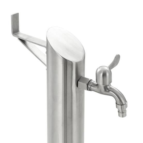 PANGIVO - Colonne à eau acier inoxydable argenté 15 x 15 x 95 cm - PANGIVO - Image 6