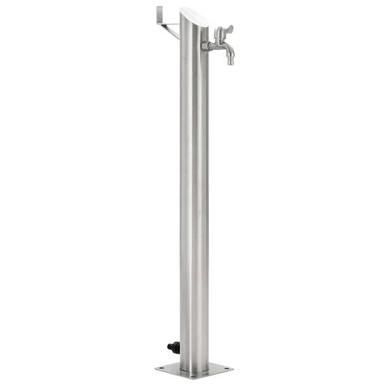 PANGIVO - Colonne à eau acier inoxydable argenté 15 x 15 x 95 cm - PANGIVO - Image 1