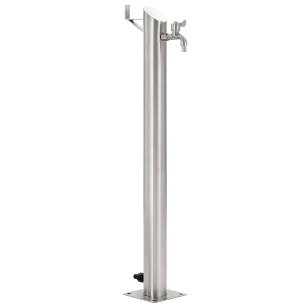 PANGIVO - Colonne à eau acier inoxydable argenté 15 x 15 x 95 cm - PANGIVO - Image 1