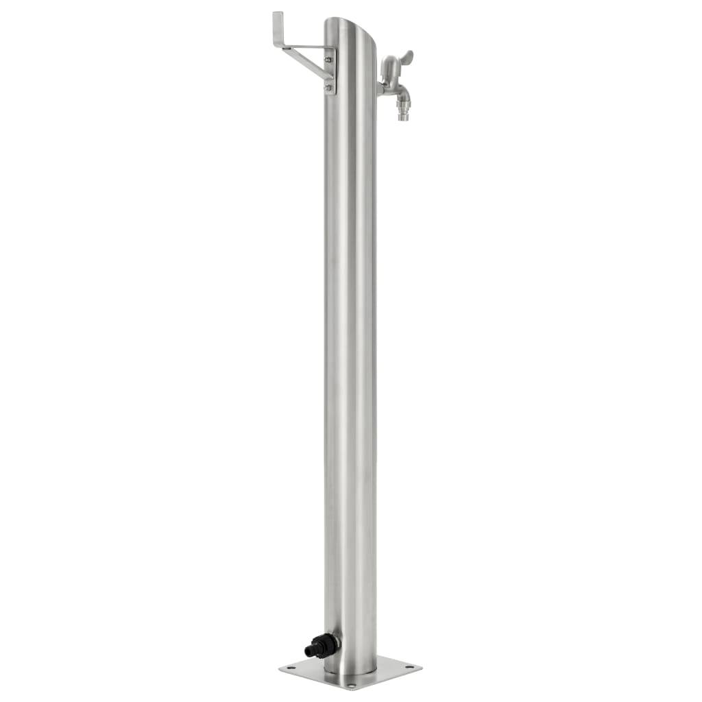 PANGIVO - Colonne à eau acier inoxydable argenté 15 x 15 x 95 cm - PANGIVO - Image 3
