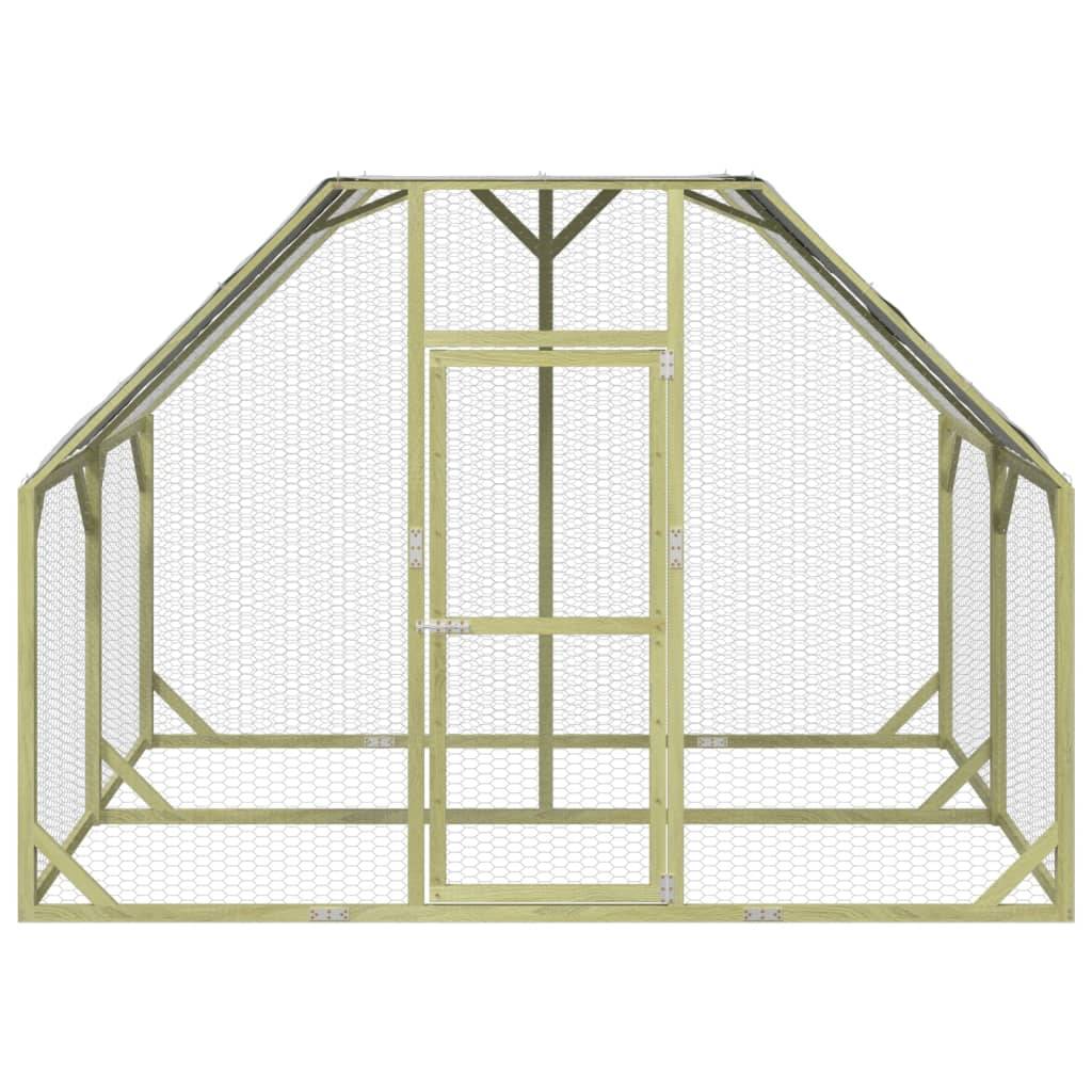 Vidaxl - Poulailler 268x200x190 cm Bois de pin massif imprégné vidaXL 3102988 - Imagen 9