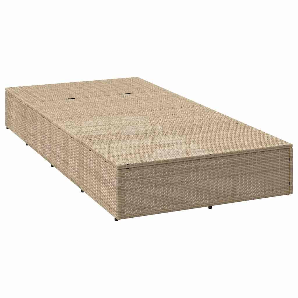 Vidaxl - Transat avec coussin flottant beige résine tressée vidaXL 4104205 - Image 7