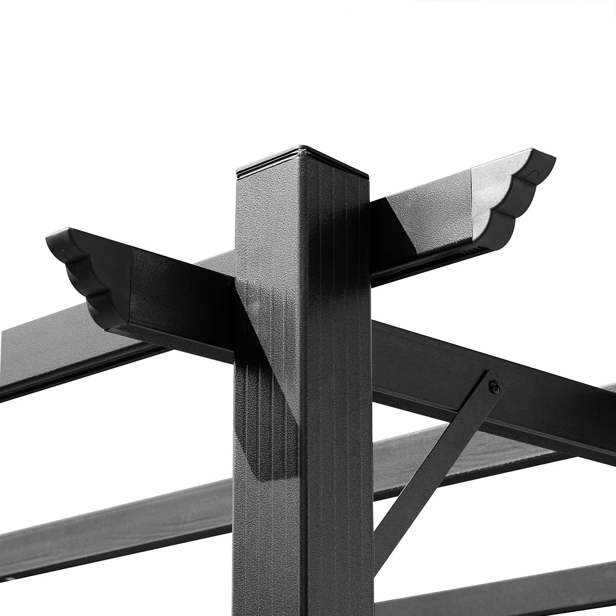 Pergola Aluminium Toit Rétractable Tonnelle Terrasse Jardin 3x4m Ombrage - ComfortXL Outdoor Living - Image 7